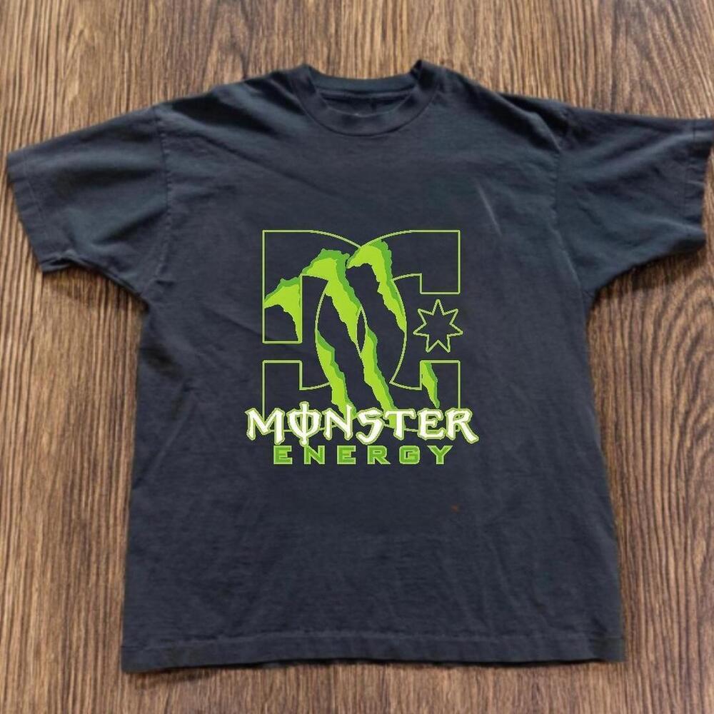 T-Shirt Monster Energy T-Shirt With Green Accents